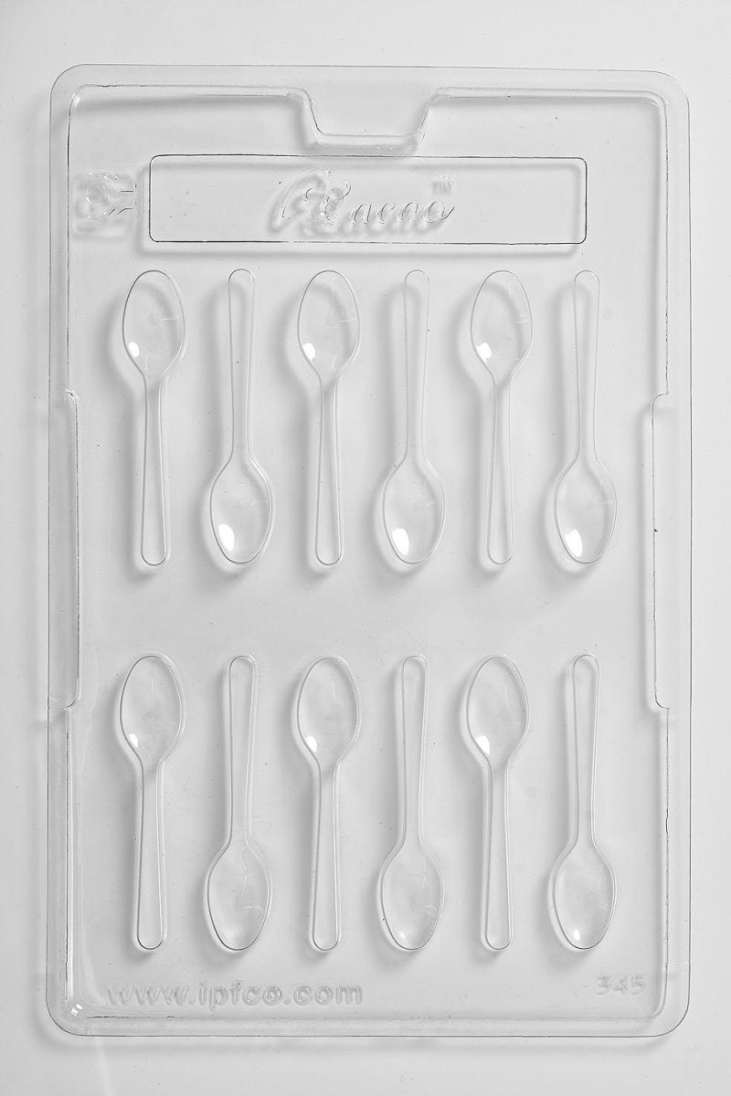 12 Cavity Spoons Chocolate/Sweet/Soap/Plaster/Bath Bomb Mould #345 (12 cavity) - Mystic Moments UK