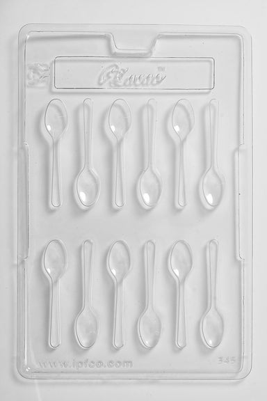 12 Cavity Spoons Chocolate/Sweet/Soap/Plaster/Bath Bomb Mould #345 (12 cavity) - Mystic Moments UK