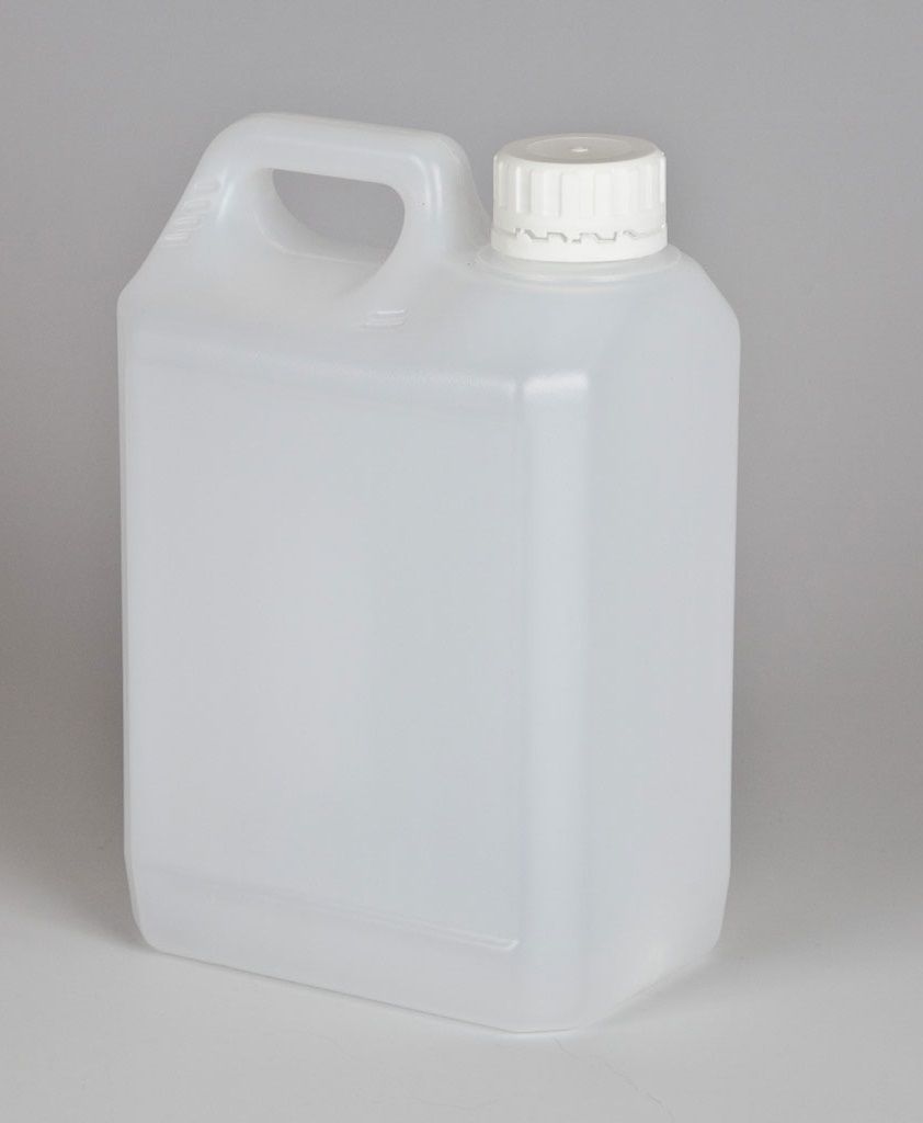 5 Litre Plastic Natural Jerry Can 38mm Neck Complete With White T/E Cap - Mystic Moments UK