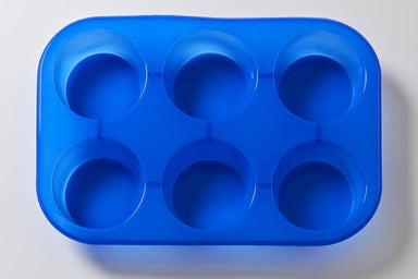 6 Cavity Round Cake/Jelly/Soap Silicone Soap Mould B0019 - Mystic Moments UK