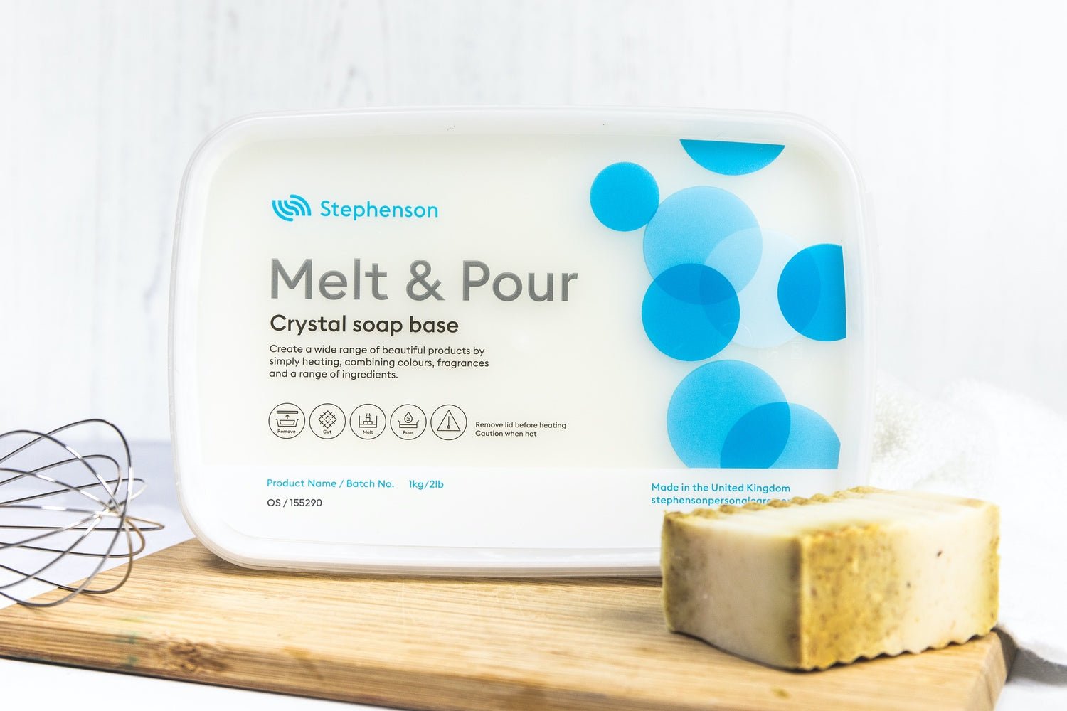 Base de savon fondre et verser - Gruau et beurre de karité