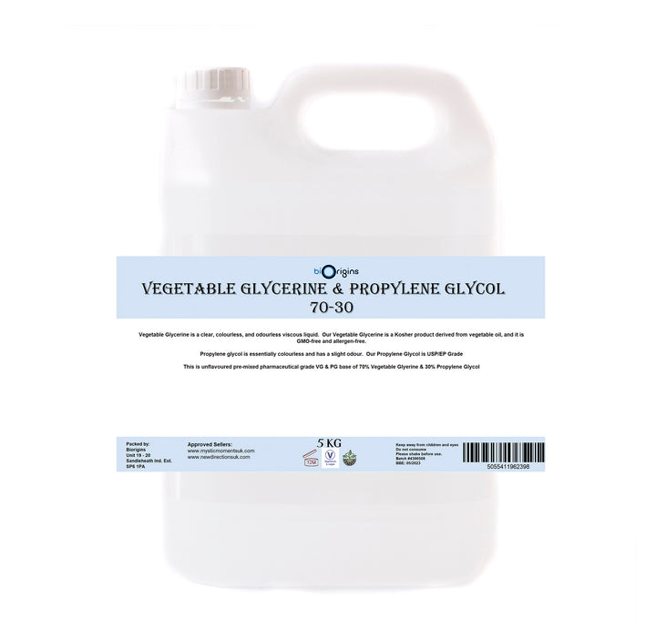Vegetable Glycerine & Propylene Glycol Base VGPG 70-30