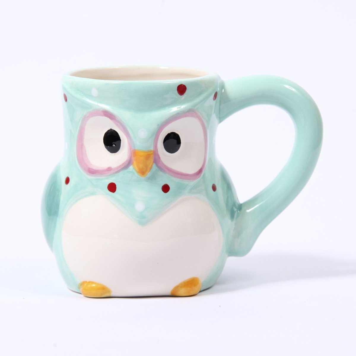 Blue Ceramic Polka Dot Owl Mug - Mystic Moments UK