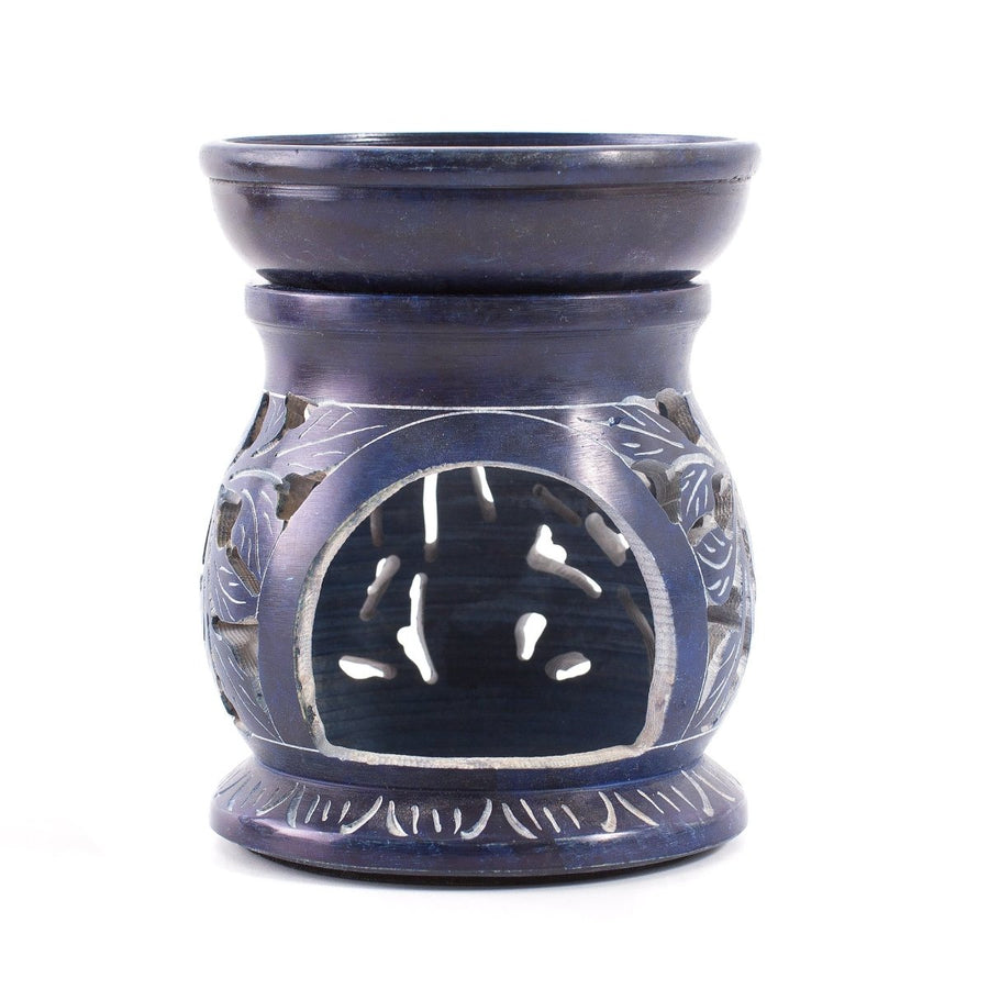 Blue Soapstone Oil Burner - Mystic Moments UK