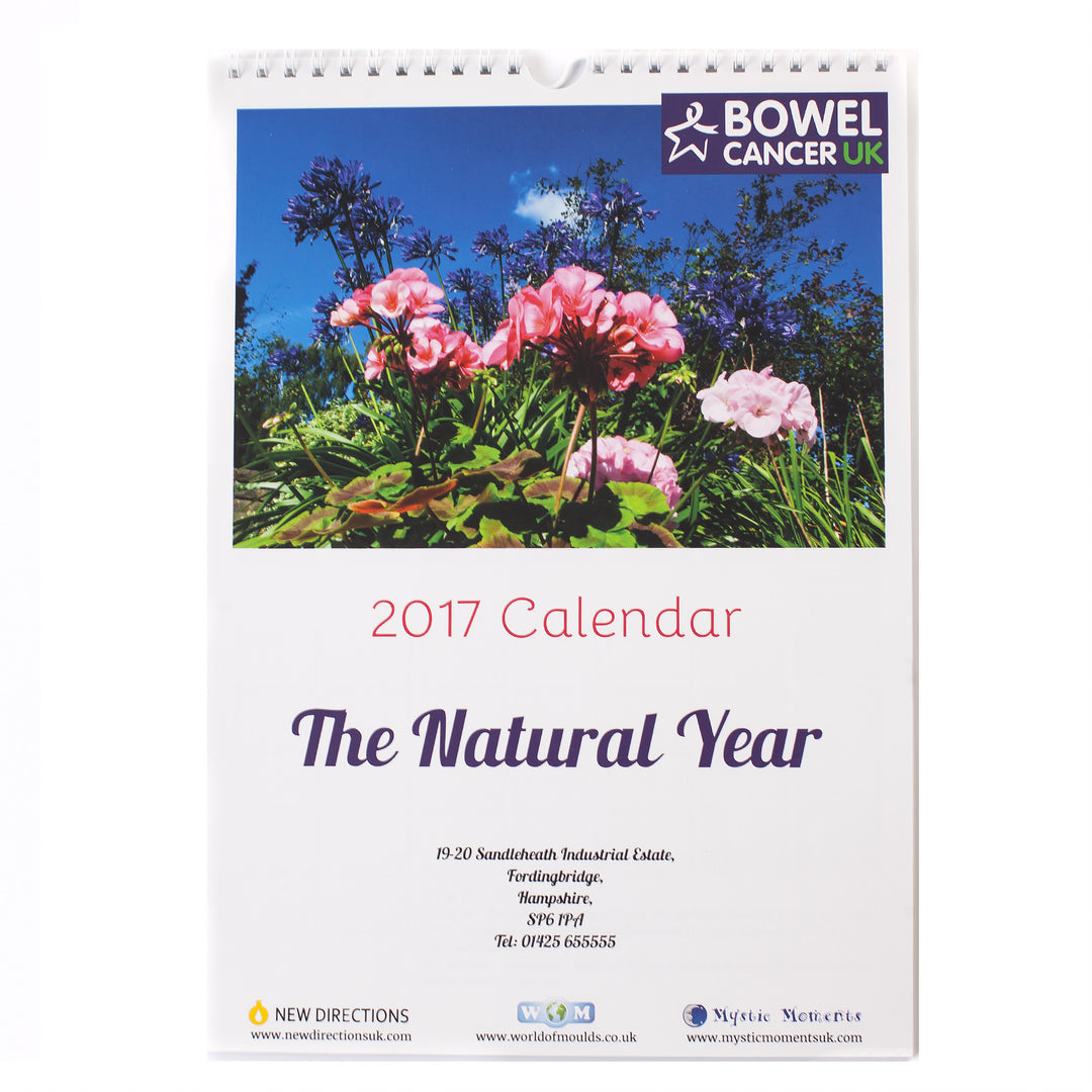Calendrier caritatif 2017 – Au profit de Bowel Cancer UK