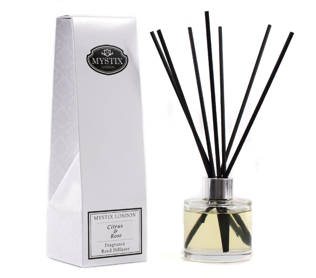 Citrus & Rose - Fragrance Oil Reed Diffuser - Mystic Moments UK