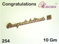 Congratulations (Words) Chocolate/Sweet/Soap/Plaster/Bath Bomb Mould #254 (4 cavity) - Mystic Moments UK