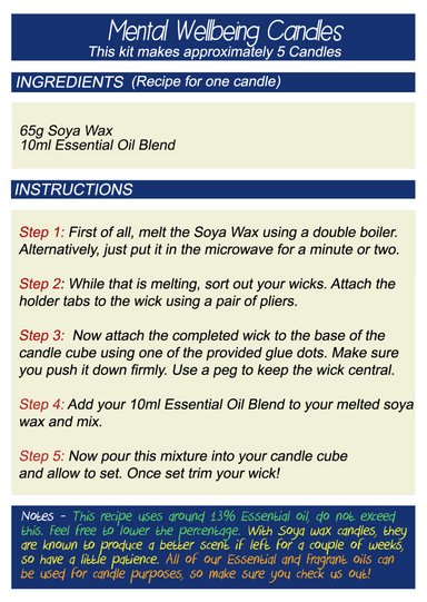 Create Your Own - Mental Wellbeing Candles - Mystic Moments UK