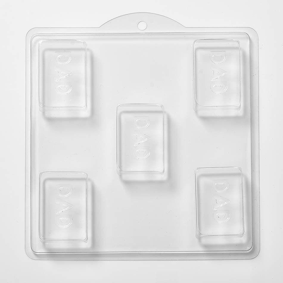 Dad Soap/Bath Bomb/Chocolate/Plaster Mould x 5 M137 - Mystic Moments UK