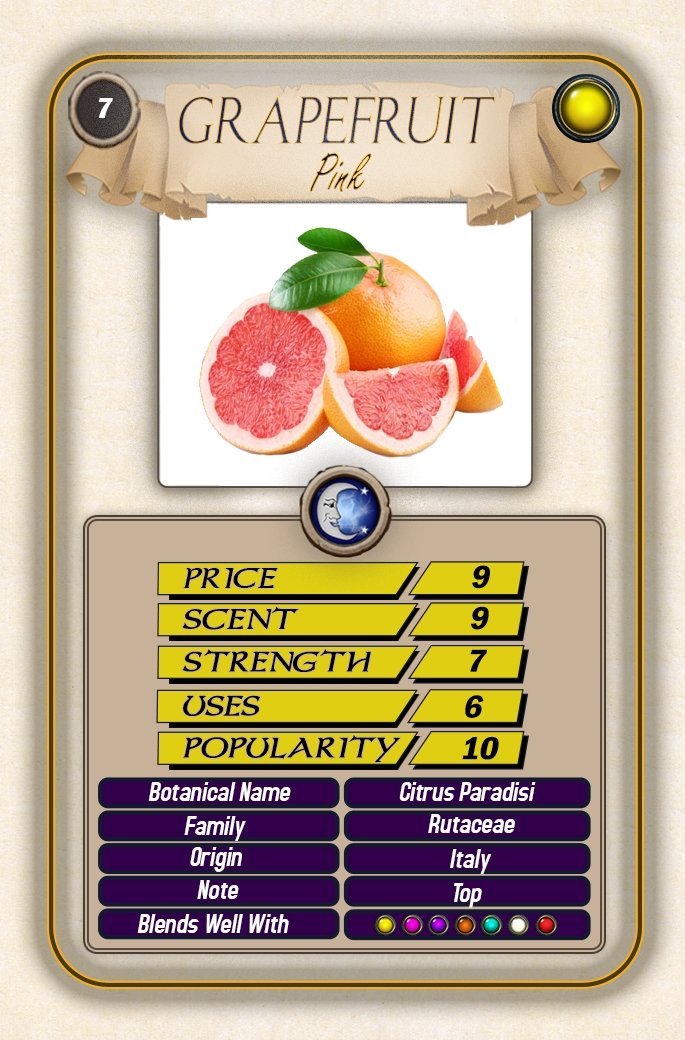 Grapefruit Pink Top Trump Card - Mystic Moments UK