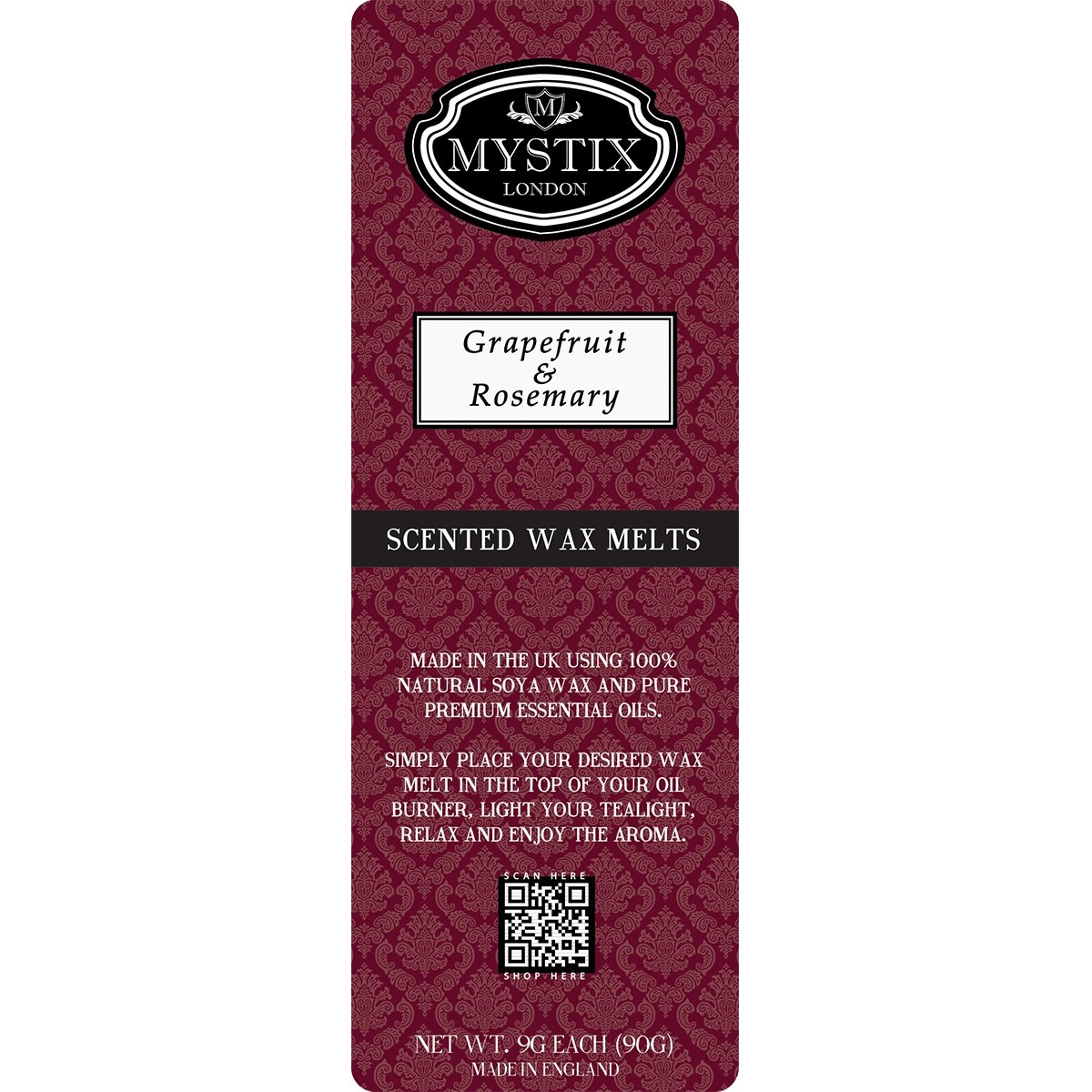 Grapefruit & Rosemary | Wax Melt Clamshell - Mystic Moments UK