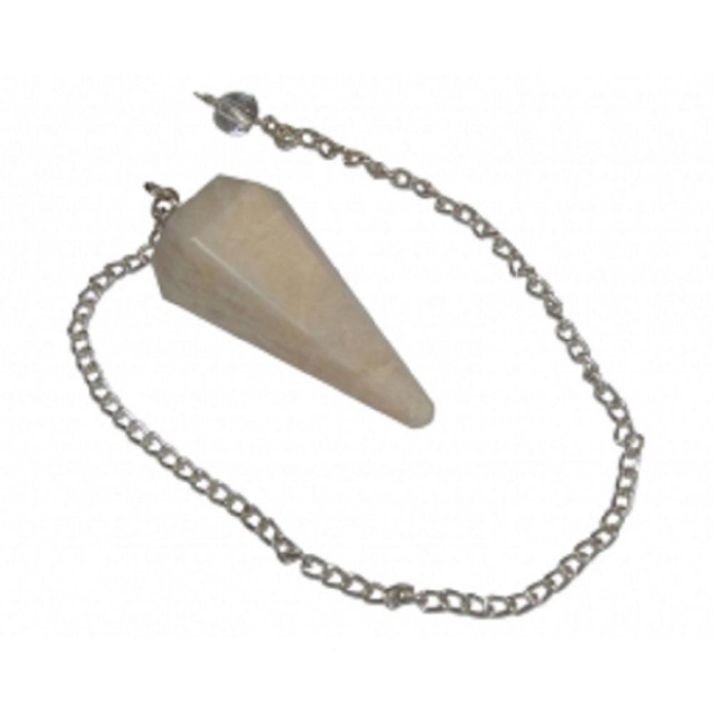 Moonstone (Opalite) Faceted Pendulum - Mystic Moments UK