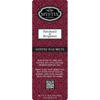 Patchouli & Bergamot | Wax Melt Clamshell - Mystic Moments UK