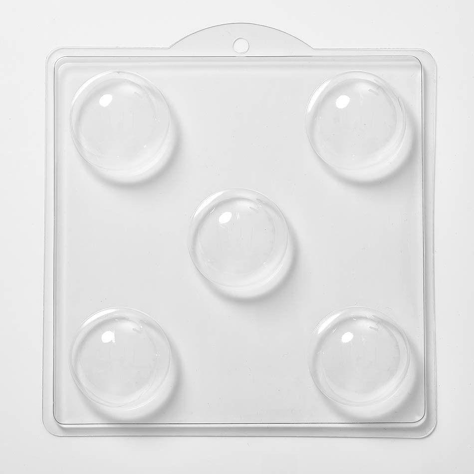 Round 2.5" Bath Bomb Mould 5 Cavity M136 - Mystic Moments UK