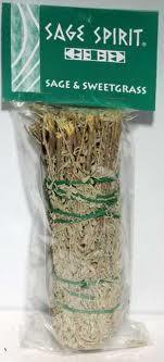 Sage and Sweetgrass Smudge Stick - 7" - Mystic Moments UK