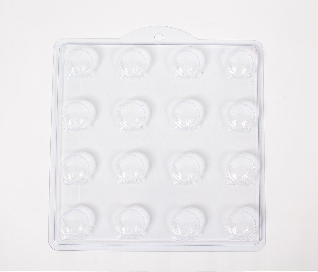 Scallop Shells 16 Cavity Soap/Bath Bomb Mould K05 - Mystic Moments UK