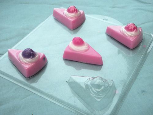 Slice Cake/Tart Soap / Bath Bomb Mould 4 Cavity M08 - Mystic Moments UK