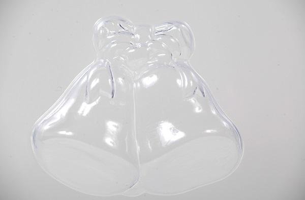 Wedding Favour Bells With Ribbon Bow Soap Mould Mold 4 Cavity M147 - Mystic Moments UK