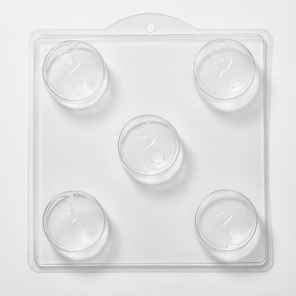 Ying & Yang Soap/Bath Bomb Mould 5 Cavity M139 - Mystic Moments UK