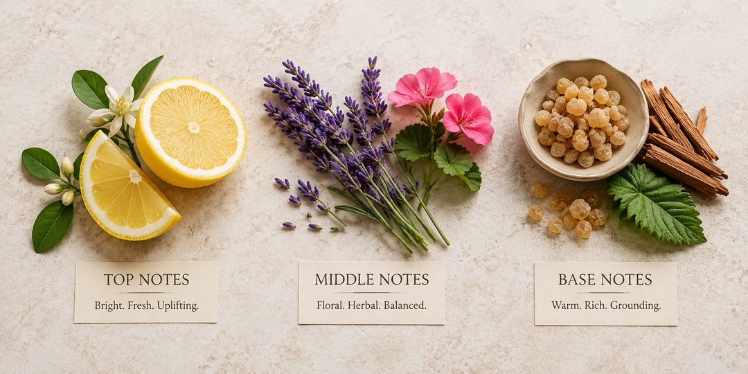 Understanding Top, Middle and Base Notes in Essential Oils