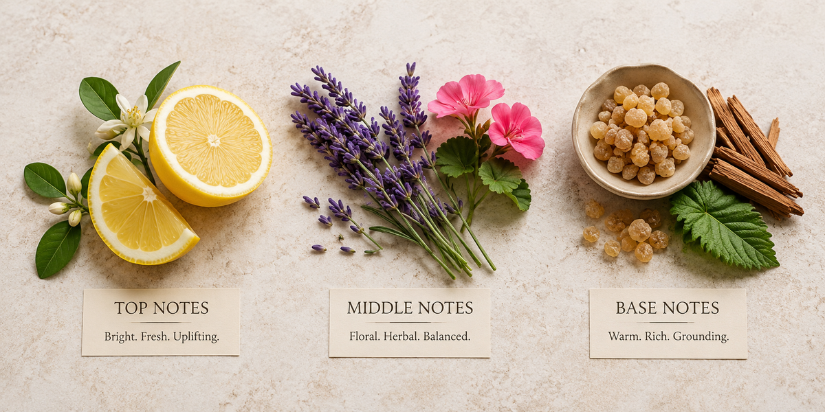 Understanding Top, Middle and Base Notes in Essential Oils