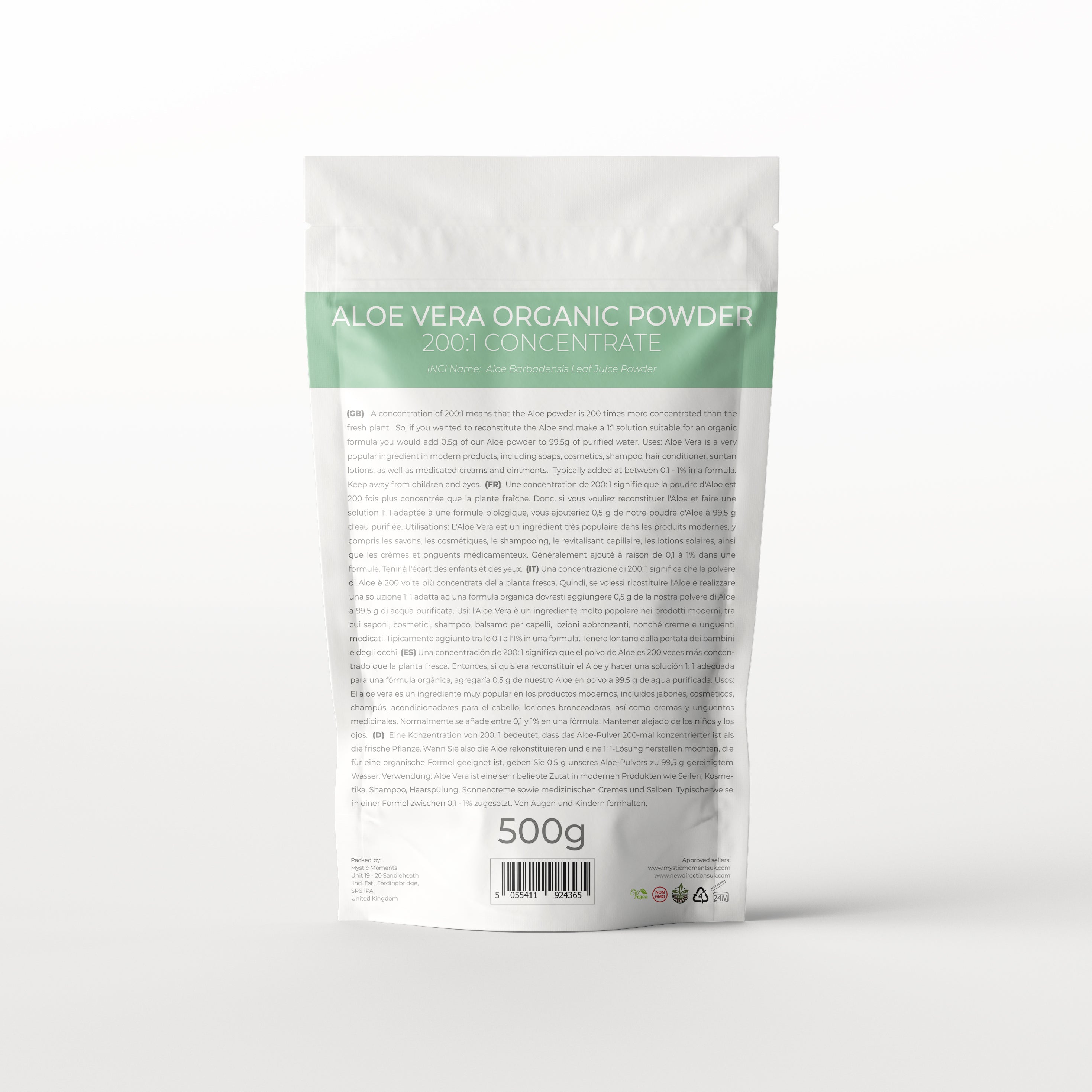 Polvere di Aloe Vera Concentrazione Biologica 200:1