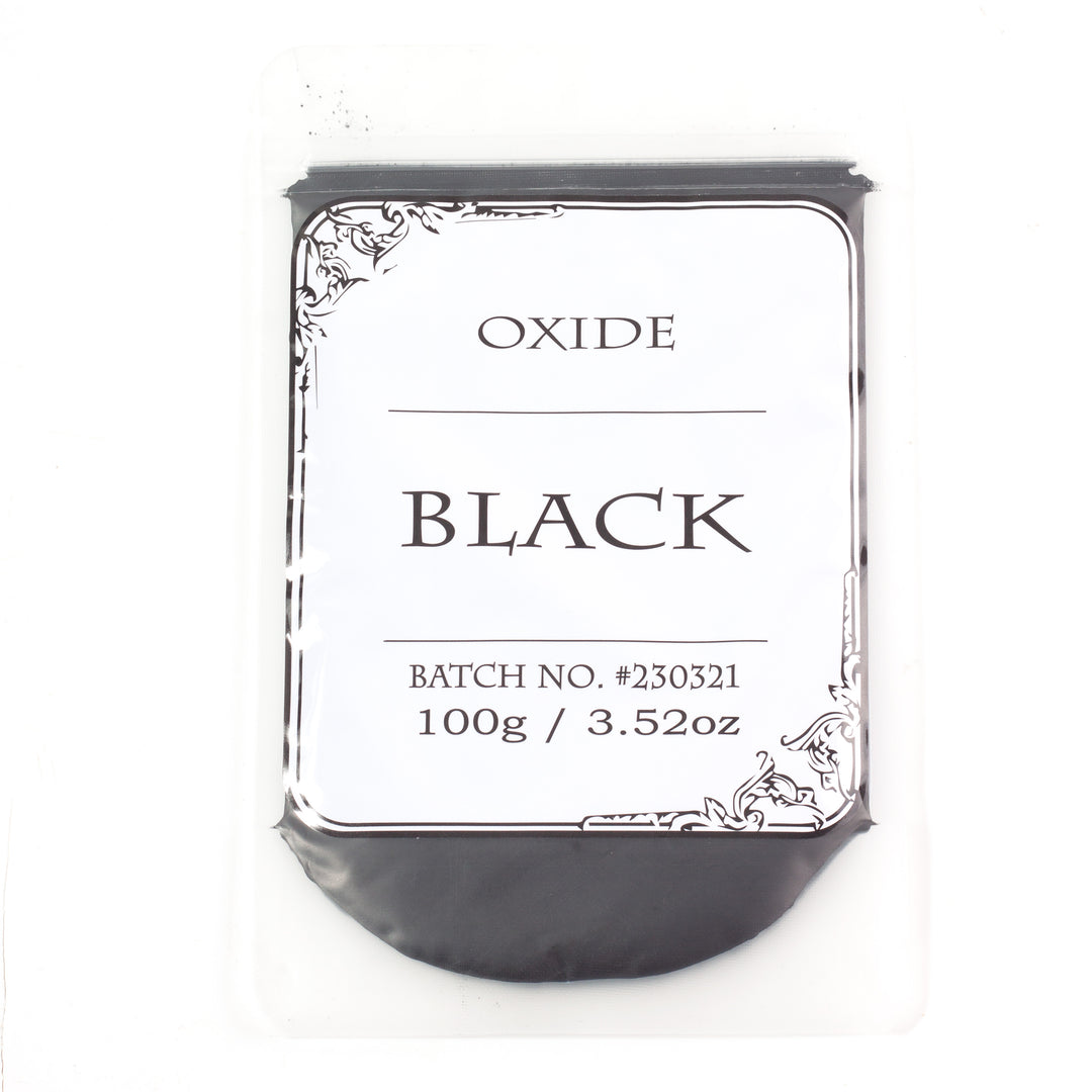 Polvo mineral de óxido negro