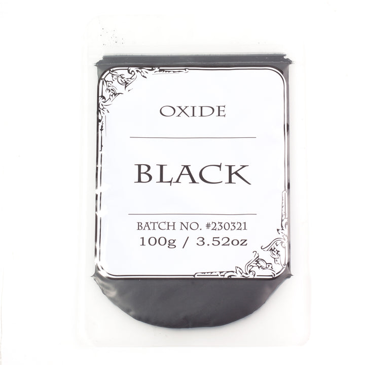 Polvo mineral de óxido negro