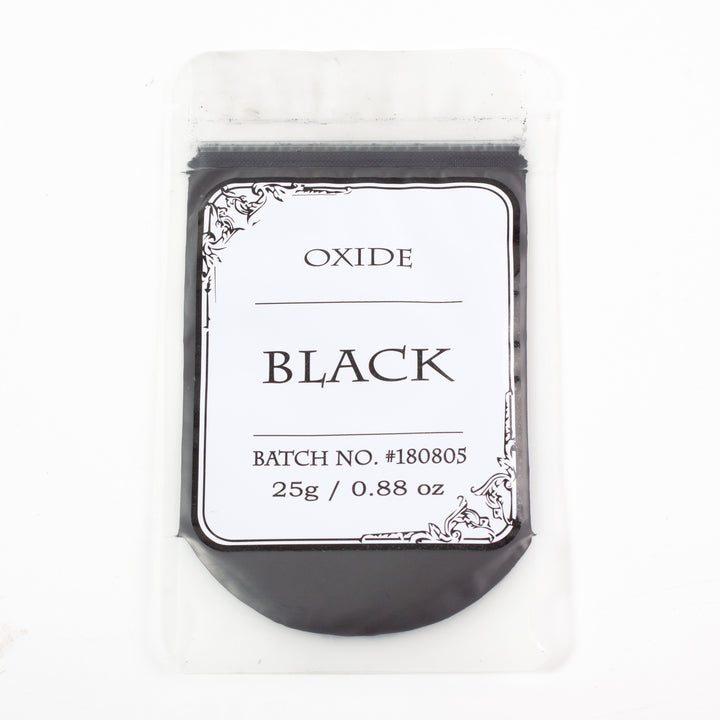 Polvo mineral de óxido negro