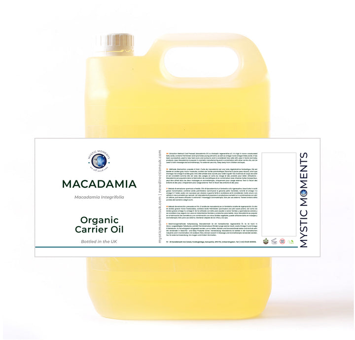 Huile de support biologique de macadamia