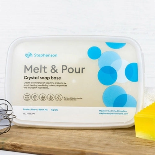 Base per sapone da sciogliere e versare - Trasparente - SENZA SLS