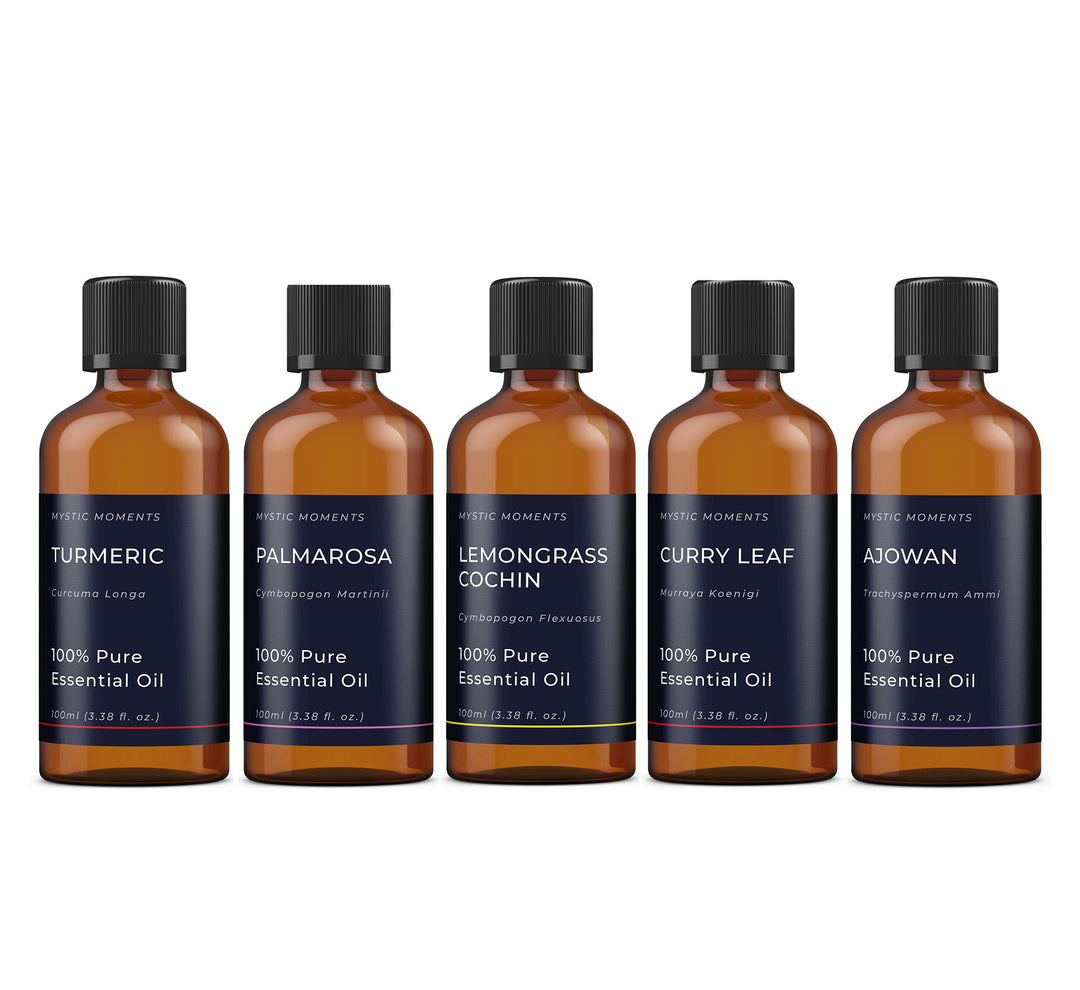 Aceites esenciales de la India | Paquete inicial de regalo con aceites esenciales