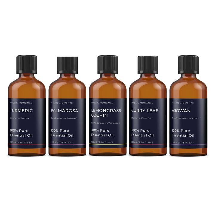 Aceites esenciales de la India | Paquete inicial de regalo con aceites esenciales