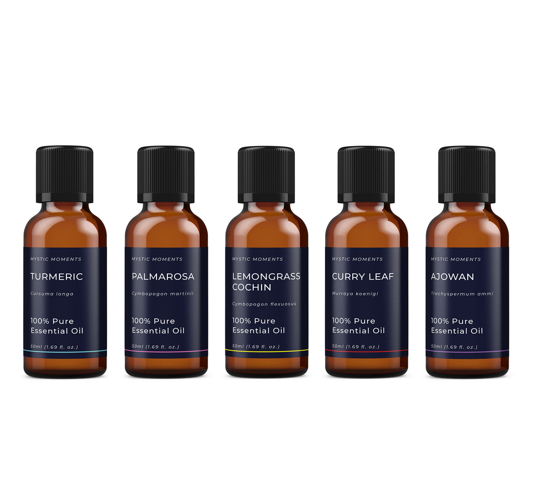 Aceites esenciales de la India | Paquete inicial de regalo con aceites esenciales