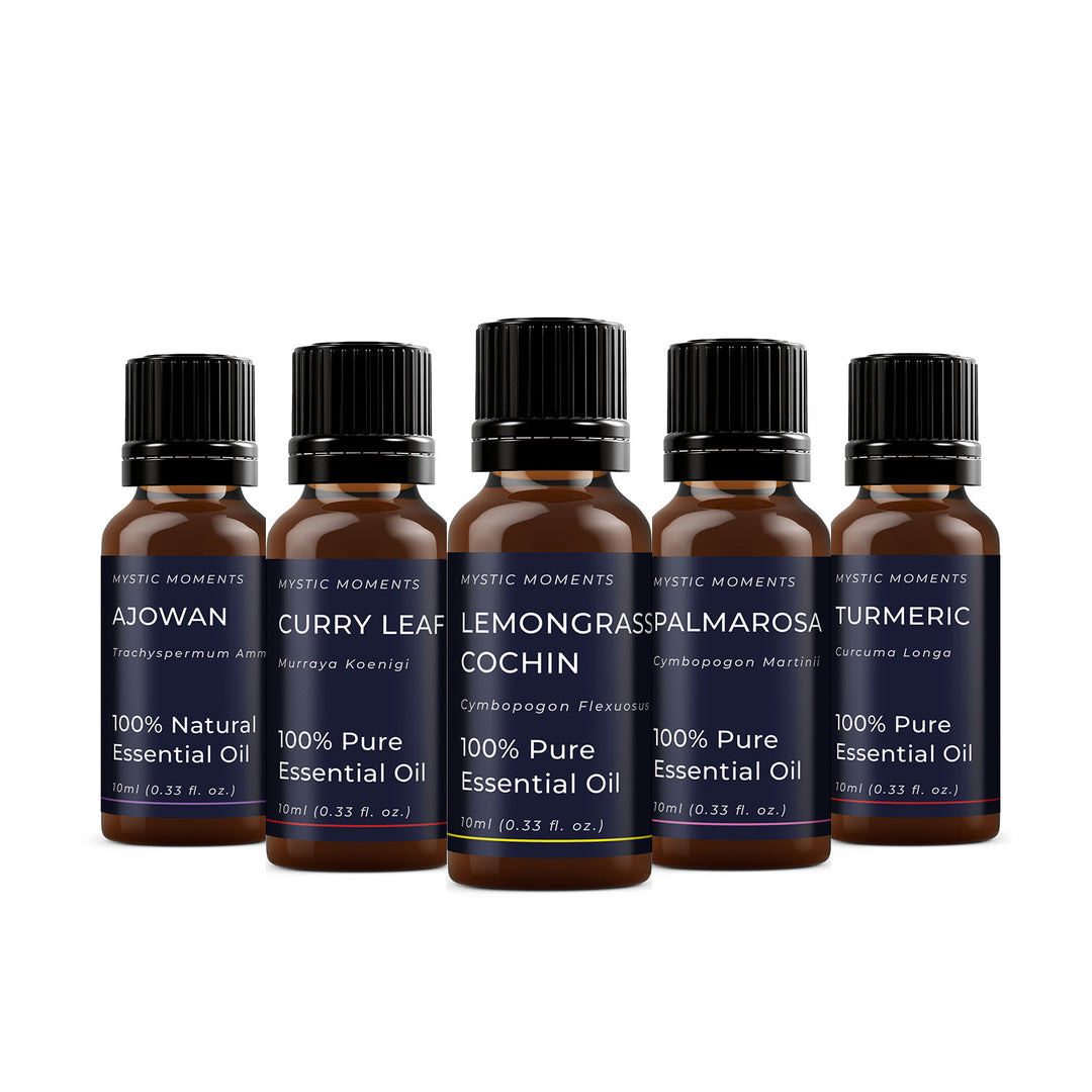 Aceites esenciales de la India | Paquete inicial de regalo con aceites esenciales