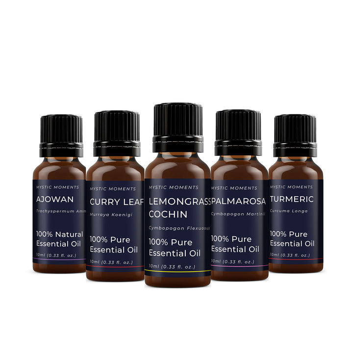 Aceites esenciales de la India | Paquete inicial de regalo con aceites esenciales