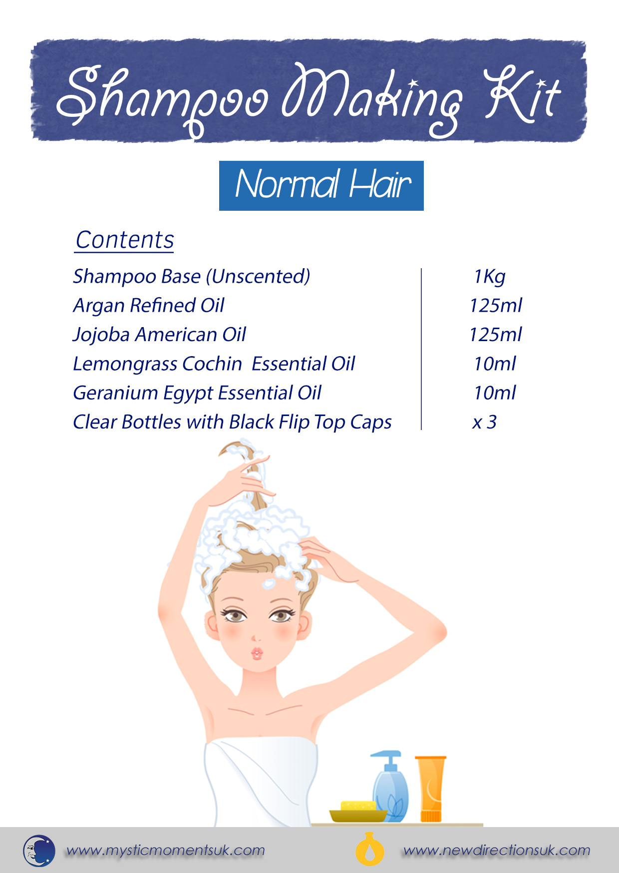 Shampoo Making Kit - NORMAL HAIR – Mystic Moments UK