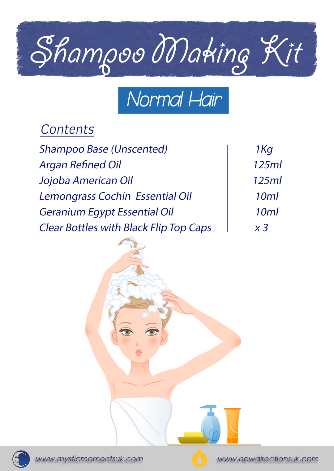 Kit voor het maken van shampoo - NORMAAL HAAR