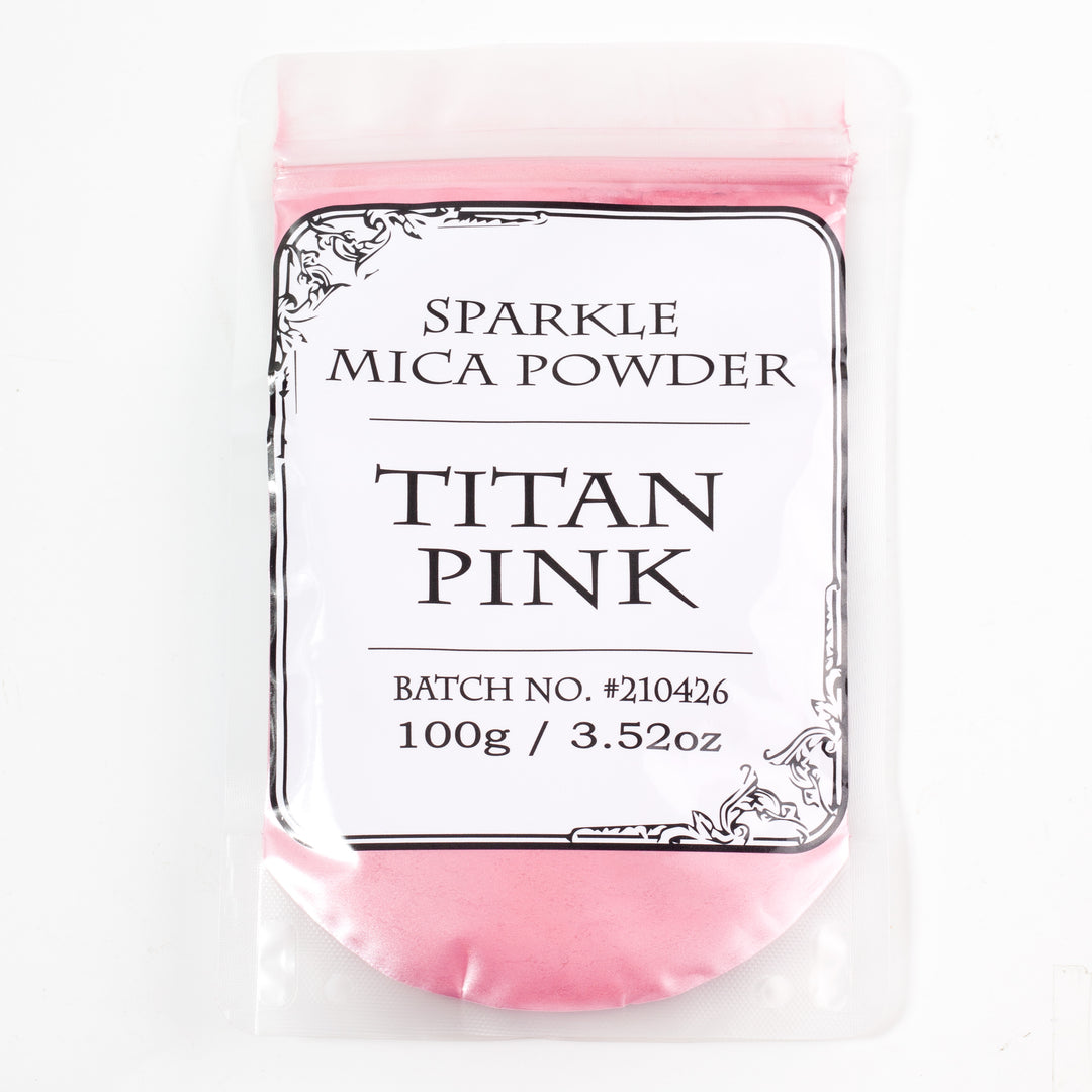 Mica brillante rosa titán