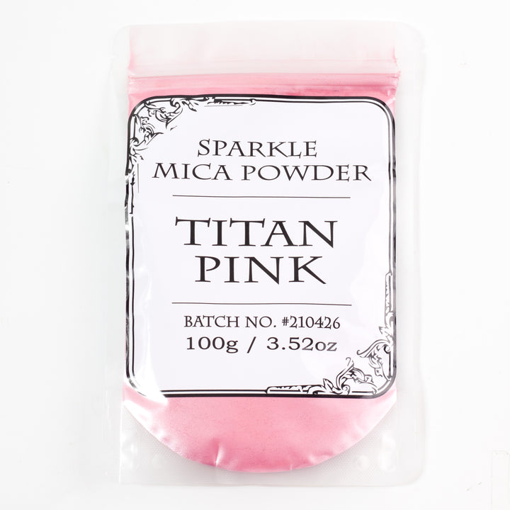 Mica brillante rosa titán