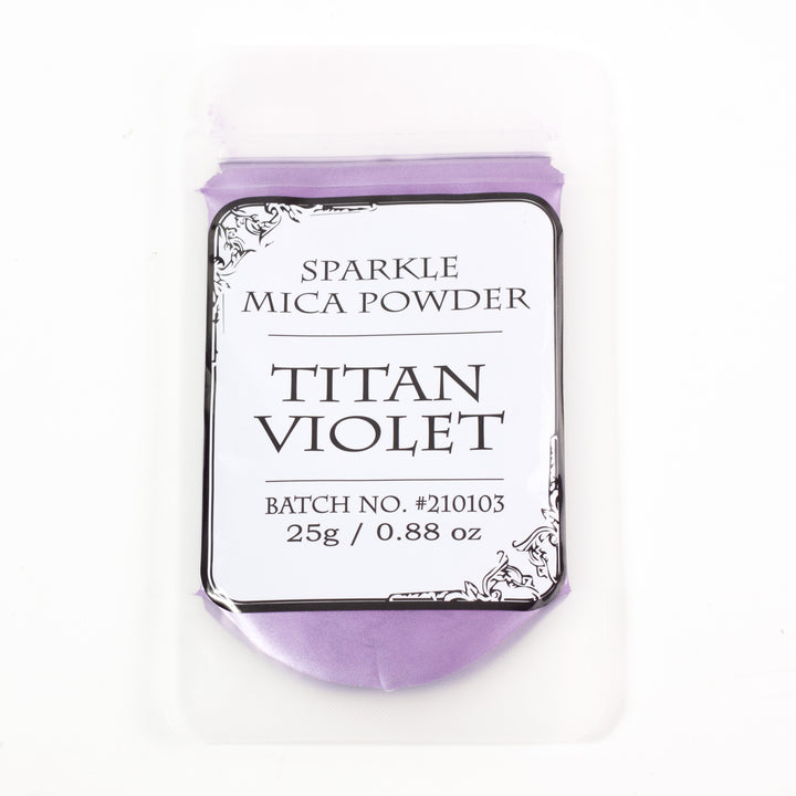 Mica brillante violeta titán