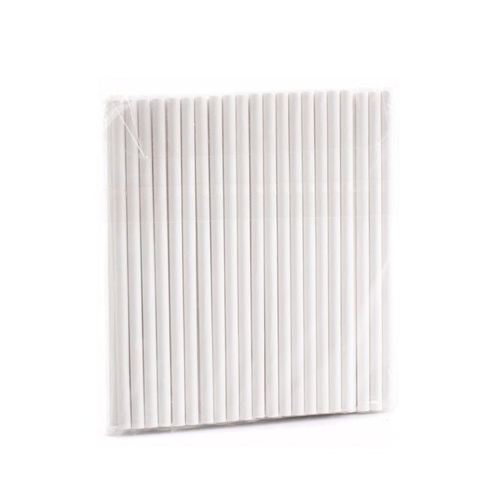 White Paper Lolly Stick 4.0" Pack of 100