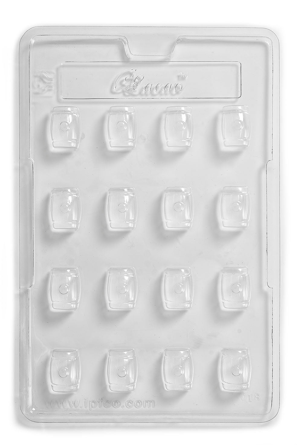 Stampo in PVC per barili di cioccolato/dolci/sapone/gesso/bomba da bagno (16 cavità)