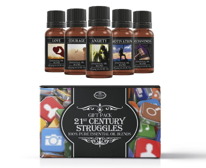 21st Century Struggles | Essential Oil Blend Gift Pack - Mystic Moments UK