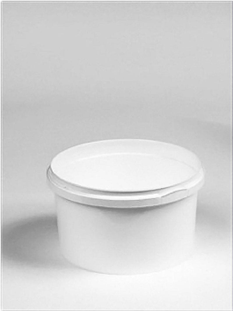 250ml White Plastic Pail Complete With White Lid - Mystic Moments UK
