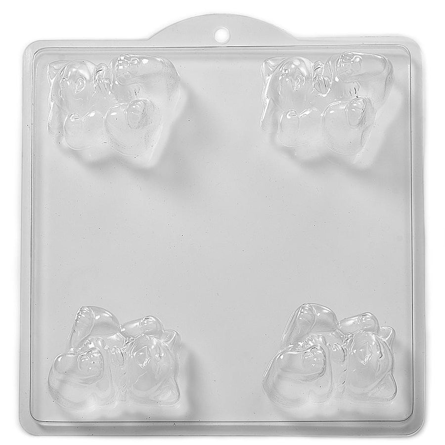 3D Cat Mould 4 Cavity M03 - Mystic Moments UK