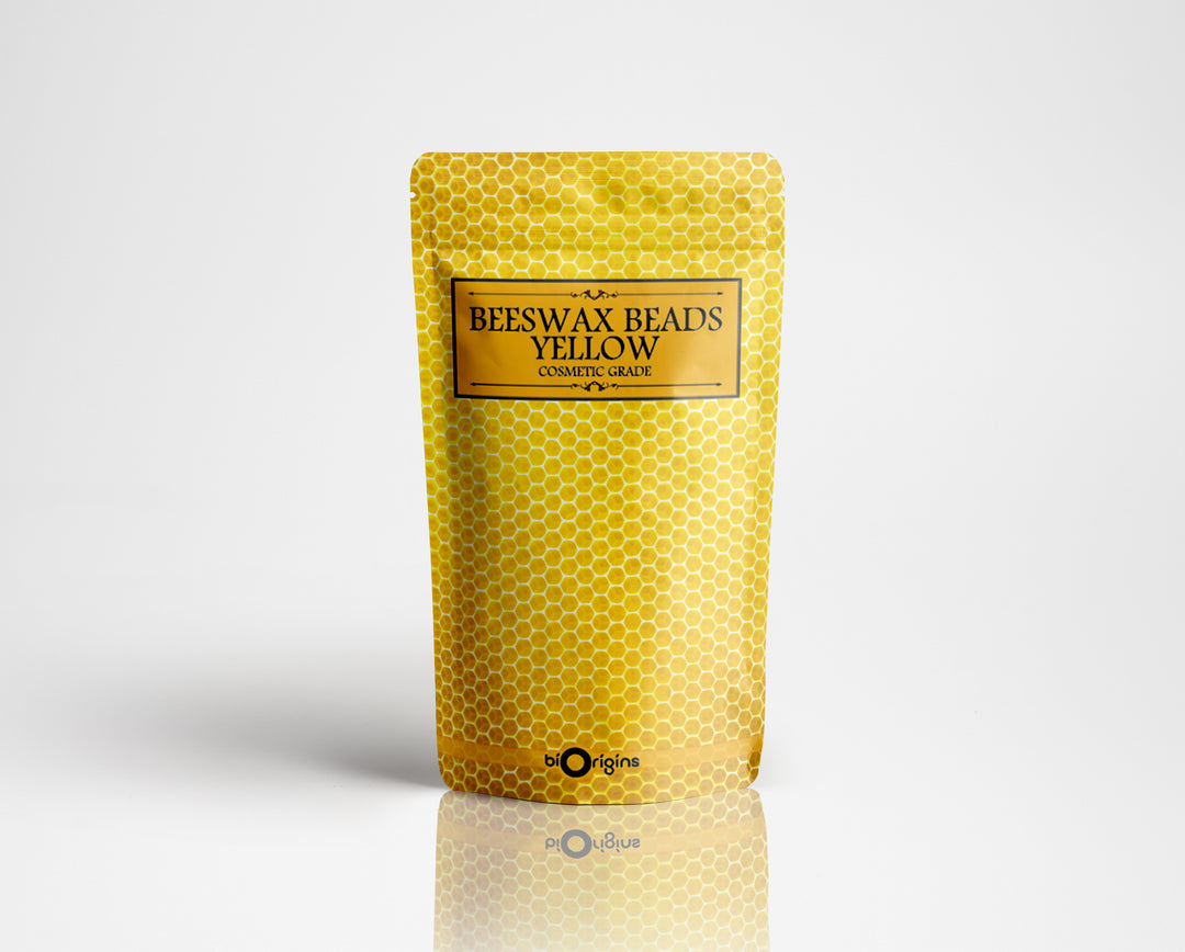 Perles de cire d'abeille jaune de qualité cosmétique - Cires cosmétiques