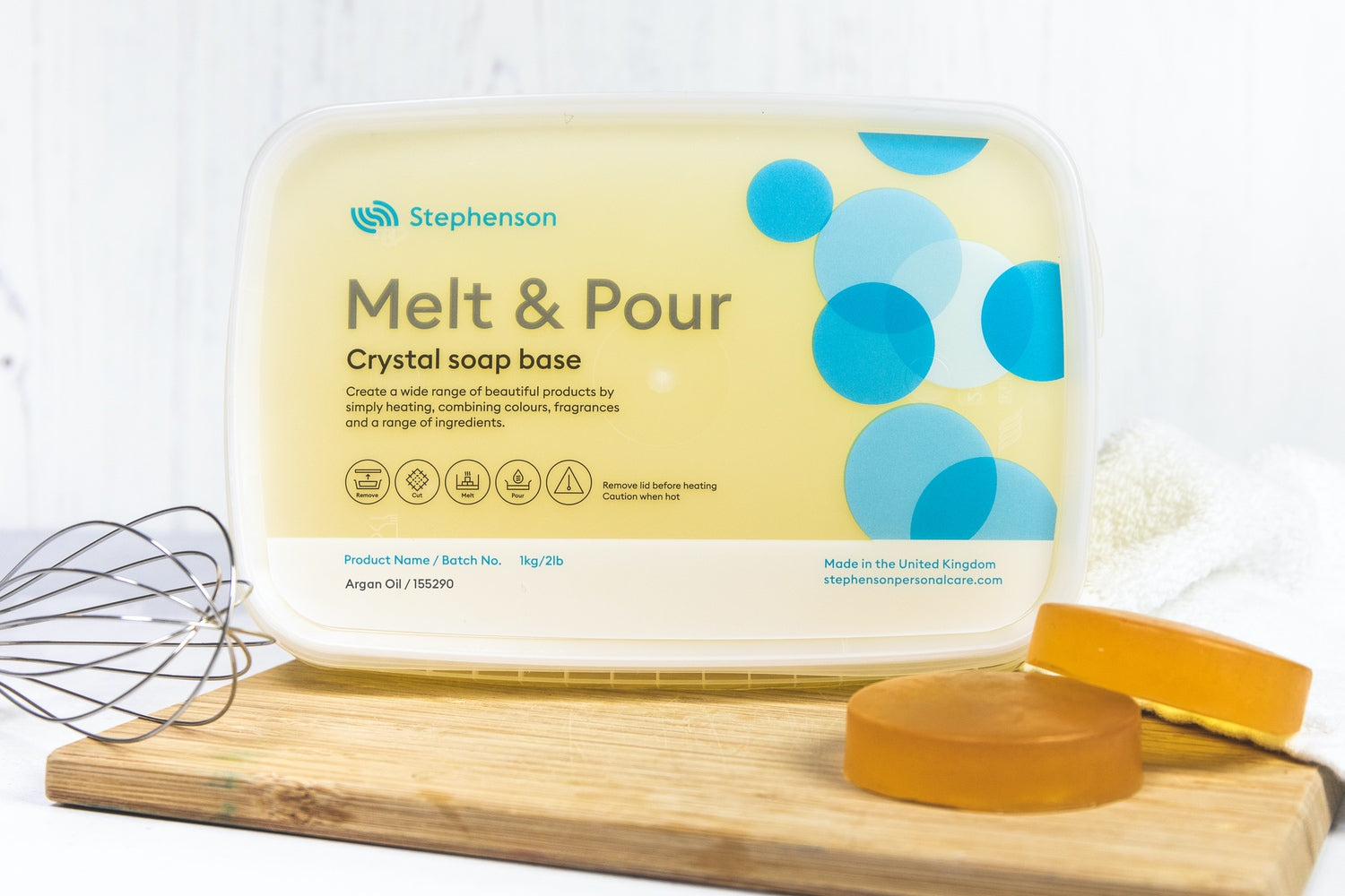 Melt and Pour Soap Base - Argan Oil SLES & SLS Free – Mystic Moments UK