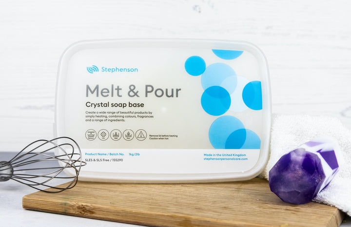 Base per sapone da sciogliere e versare: trasparente senza SLS e SLES