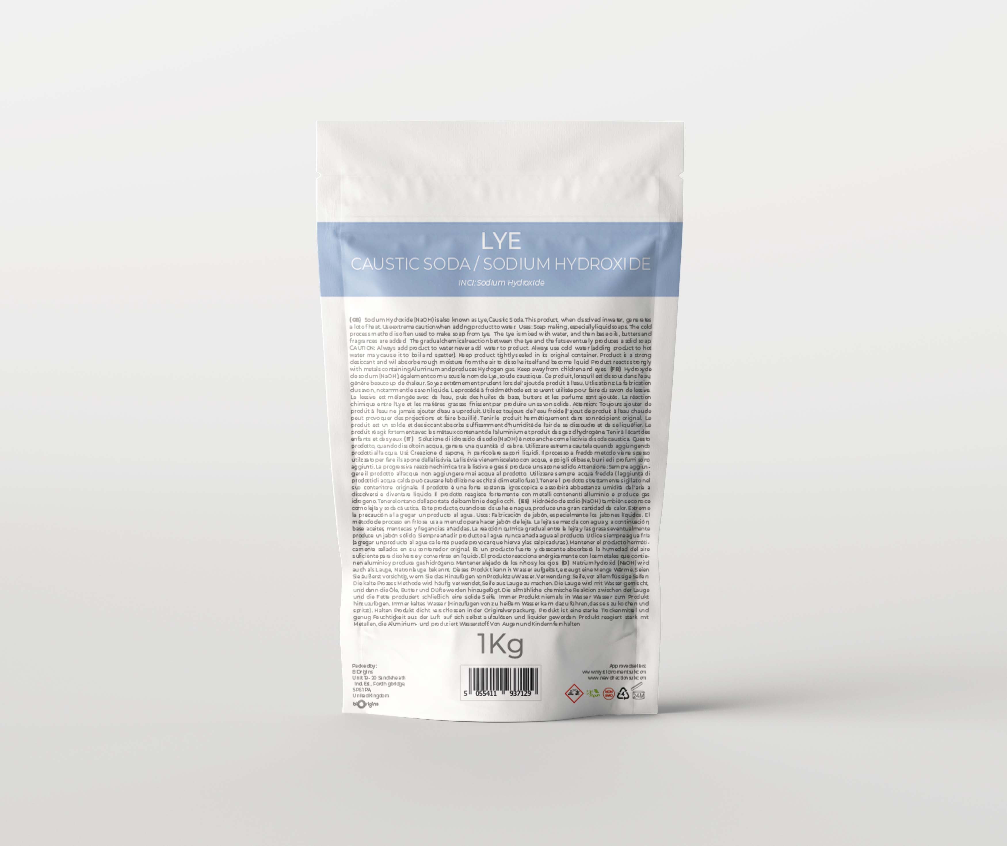 Lye - Caustic Soda / Sodium Hydroxide | UK SHIPPING ONLY